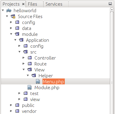 Figure 6.10. View helper directory