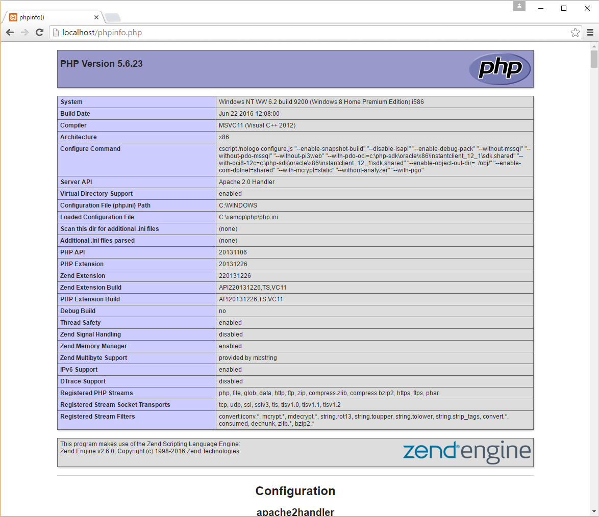 Figure A.3. PHP Information