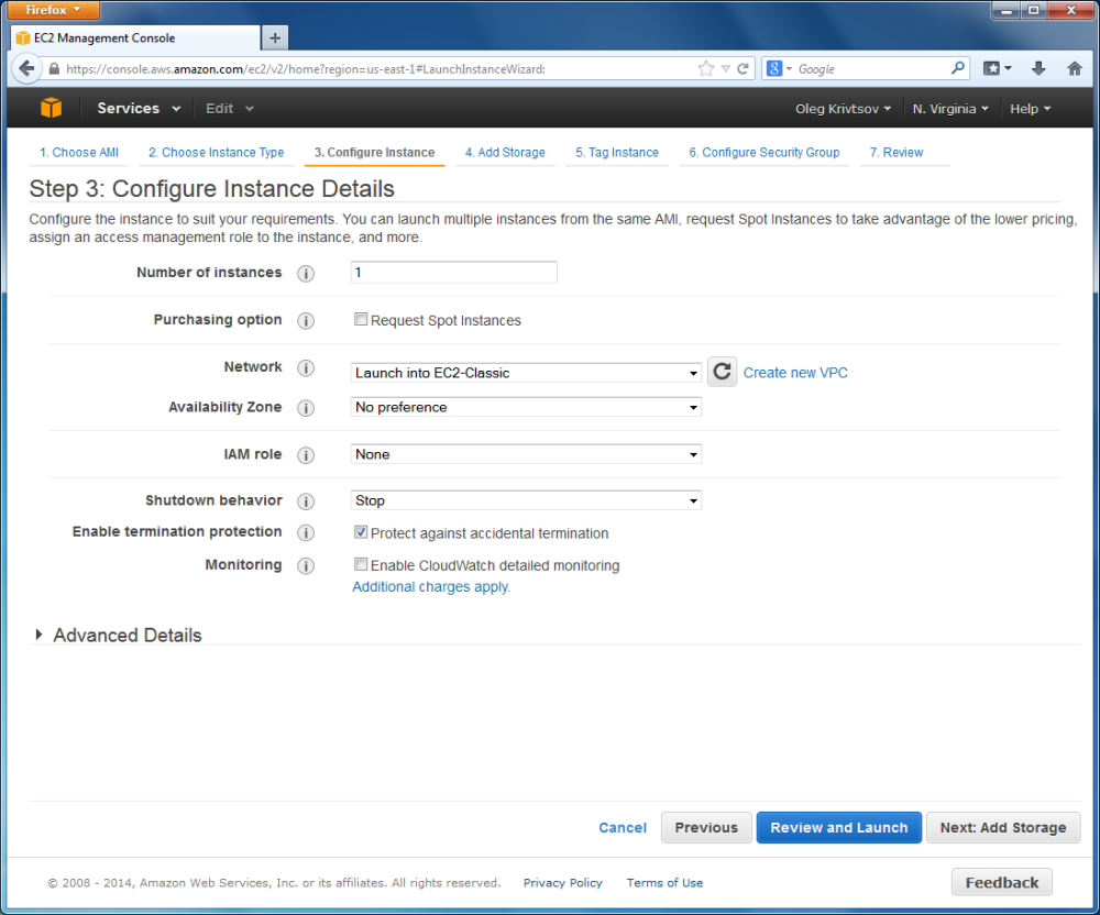 Figure E.6. Configure Instance page