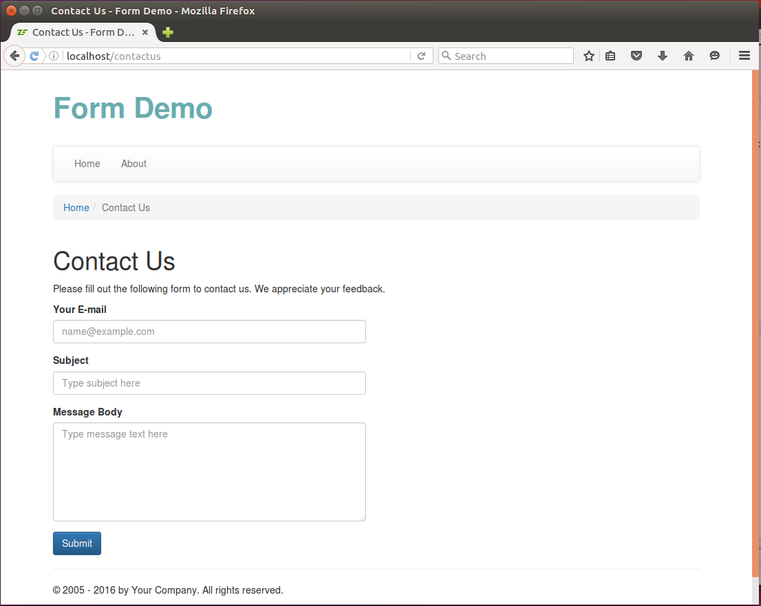 Figure 7.7. Feedback Form