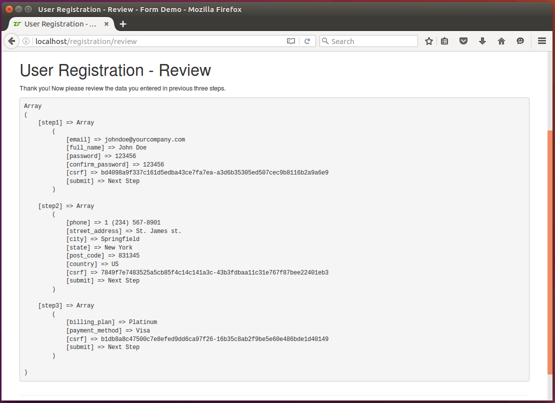 Figure 11.9. User Registration - Review