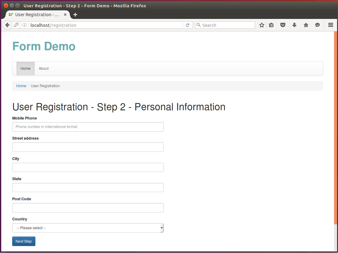 Figure 11.7. User Registration - Step 2